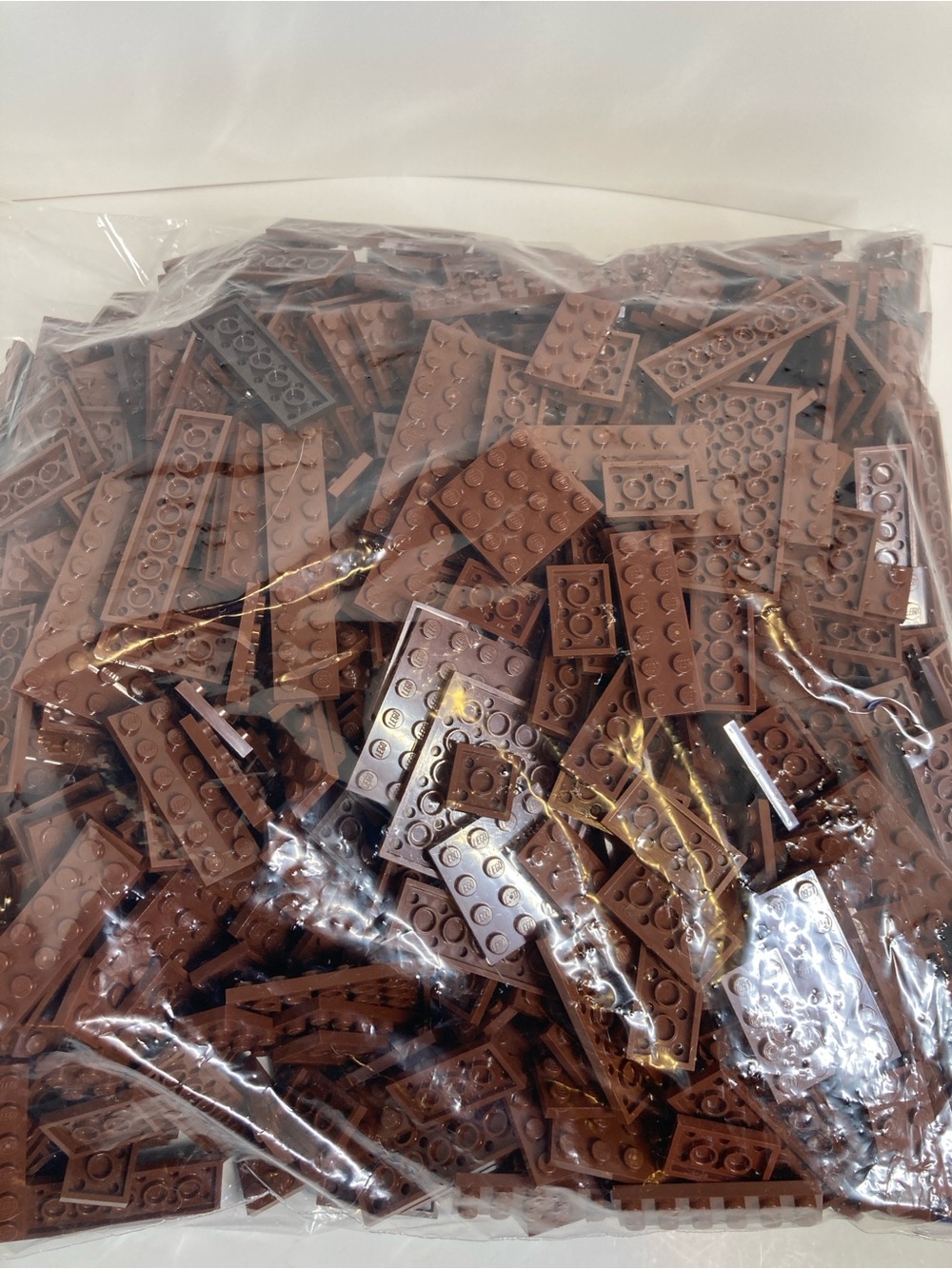 LEGO Bulk Mixed Reddish Brown Plates Parts Lot 1.3kg 3lbs Assortment